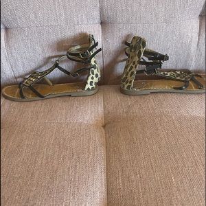 Leopard sandals